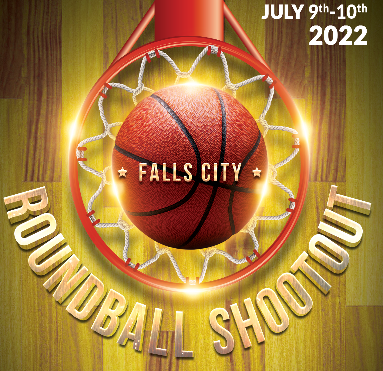 <strong><span style="font-size: 12pt;"><span style="color: #ff6600;">Falls City "Roundball Shootout"<br />July 9-10, 2022</span><br /><a href="http://www.midwestbballtournaments.com/ViewEvent.aspx?EID=958">Click Here for Info </a></span></strong>